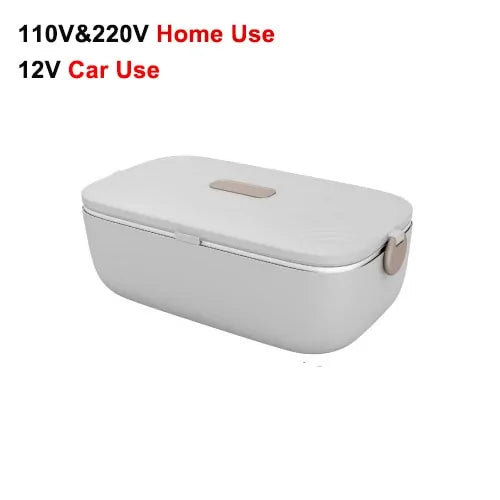 STOMART.CO.UK Portable Electric Stainless Steel Lunch Box Kitchen Lunch Box Stainless Steel Free Text