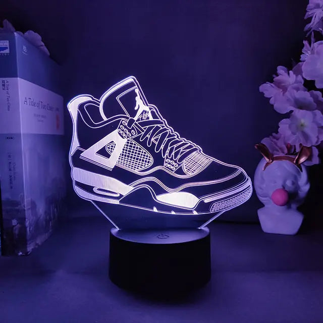 Innovative 3D LED Sneakers Night Lamp for home decor