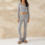 Spring Knitted Two Piece Set