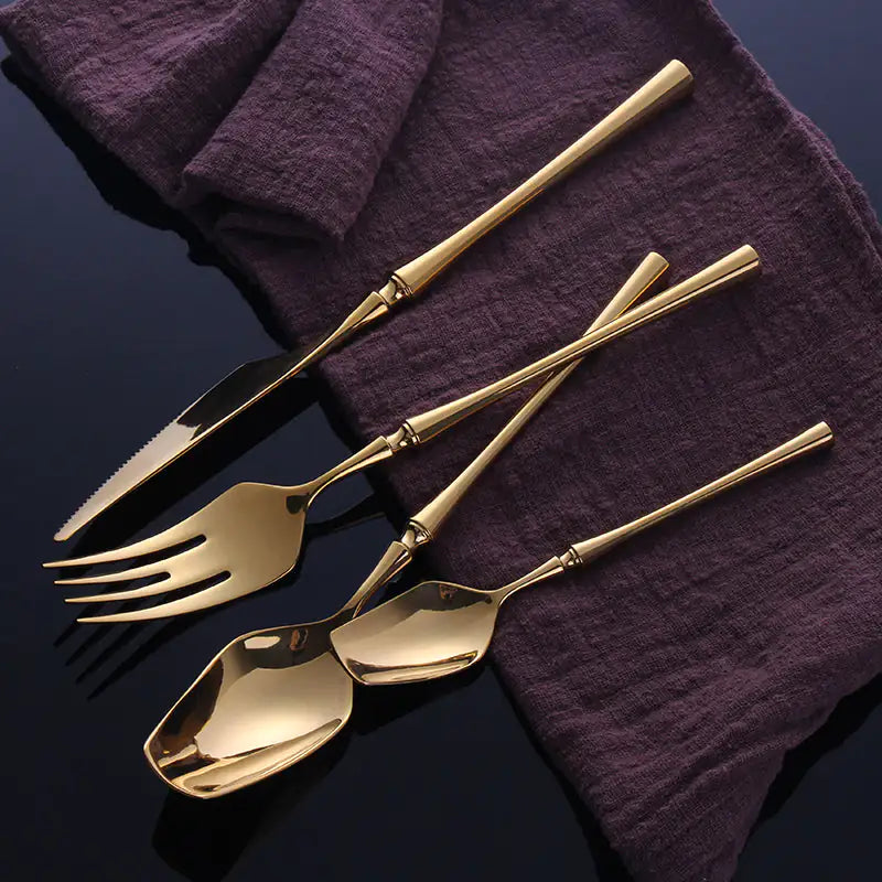 Istanbul Luxury Gold Cutlery Set