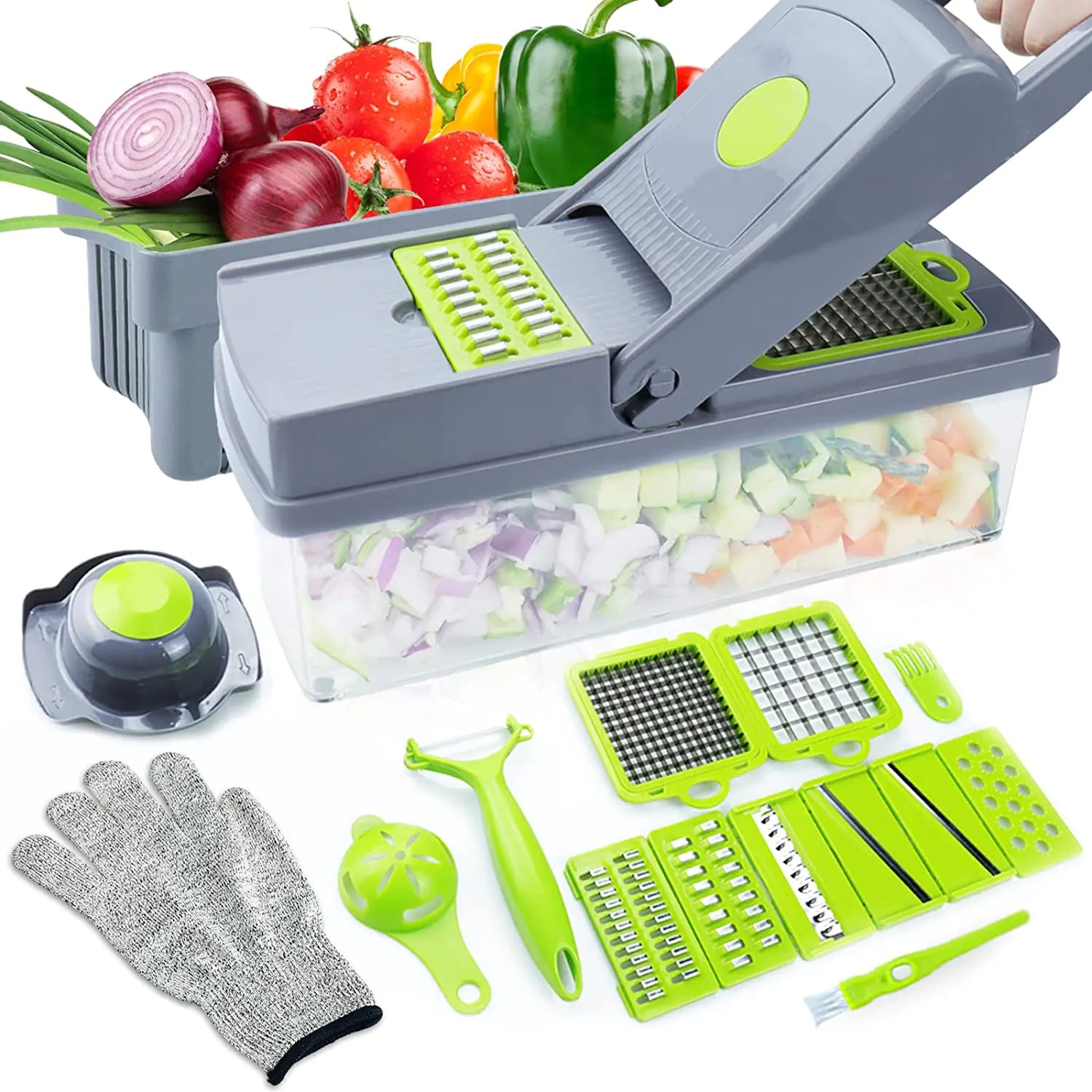 Multifunctional Vegetable Dicer Grater Slicer Chopper