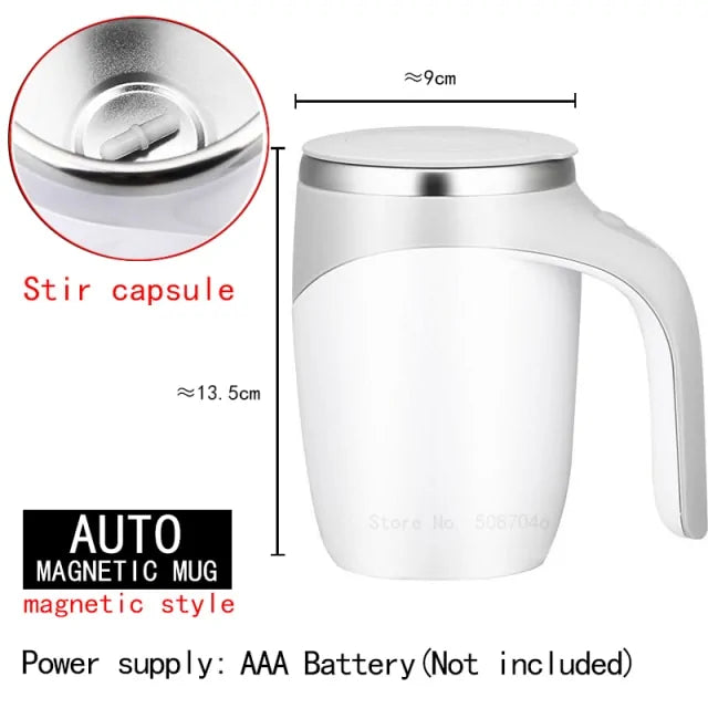 STOMART.CO.UK Automatic Self Stirring Magnetic Mug Kitchen Magnetic Mug Free Text