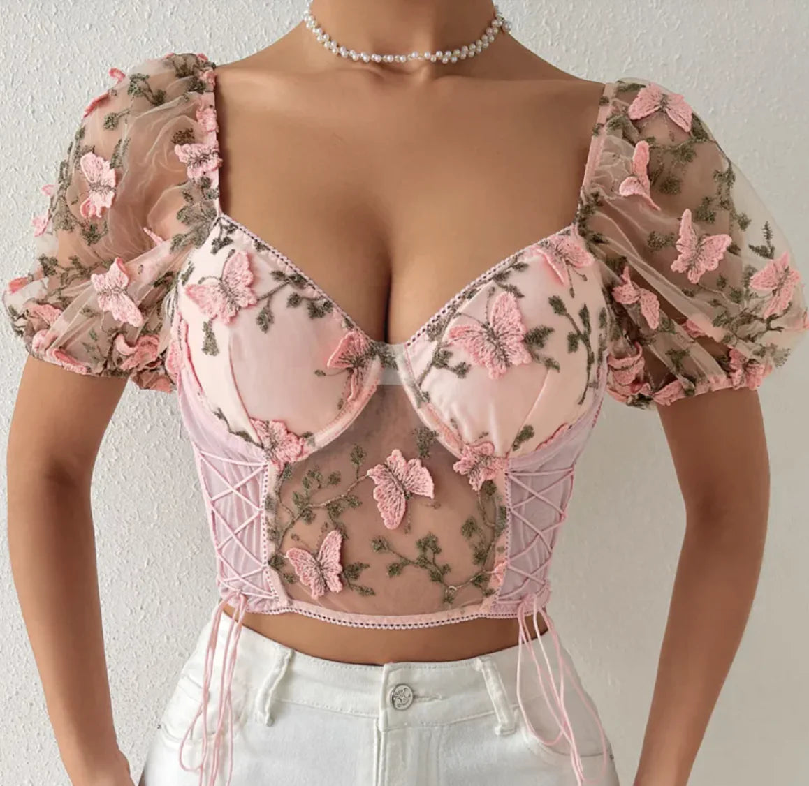 Mesh Spliced Tank Top