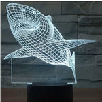 Shark Design LED Light with 3D Effect for Kids