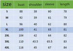 Women's Winter Cashmere Long Coat Size Chart