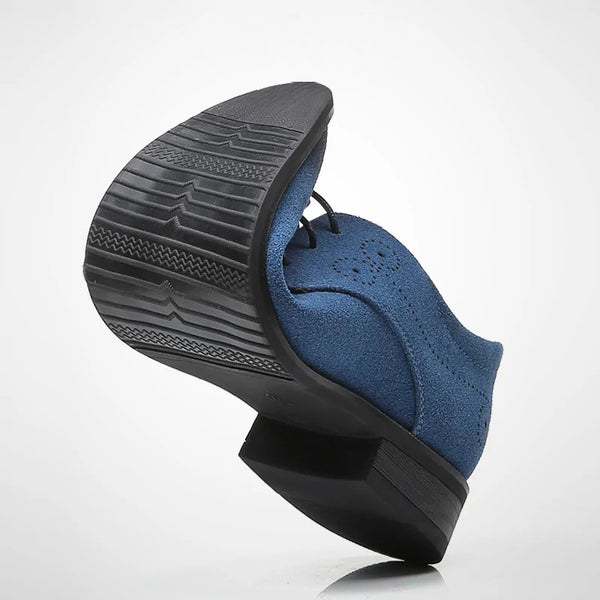 Pointed Nose Swede Leather Shoes