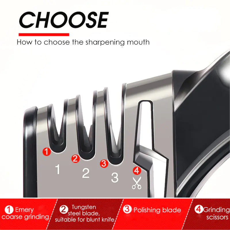 Kitchen Four-In-One Knife Sharpener