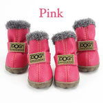 PETASIA Pet Dog Booties with Furry Lining