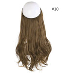 Long, wavy light-brown hair extension/weft shown against a white background, labeled “#10H24B” on the right.