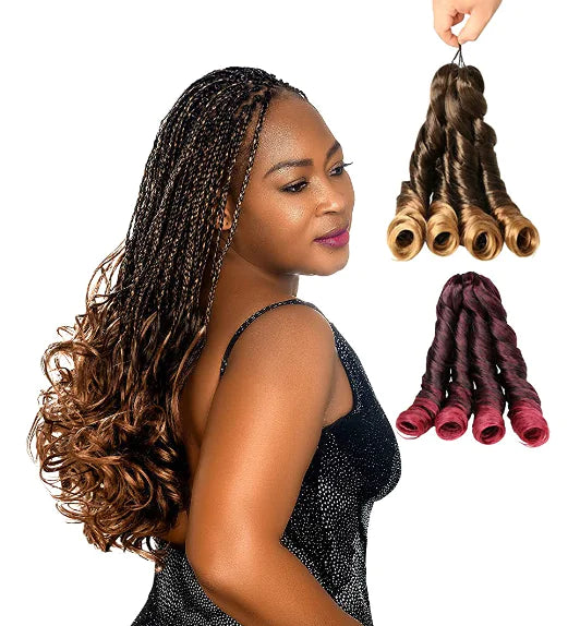 Spiral Curl Synthetic Hair Braids