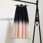 Graffiti pleated Vintage-inspired skirt