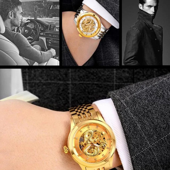 Golden Dragon Automatic Mechanical Watch