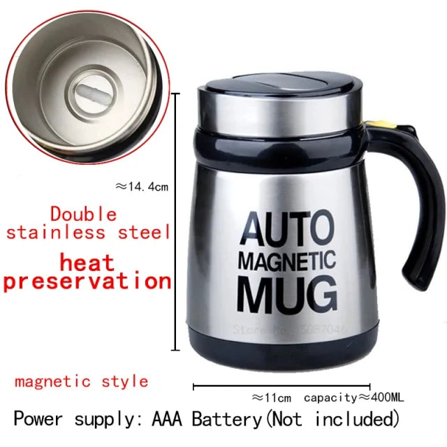 STOMART.CO.UK Automatic Self Stirring Magnetic Mug Kitchen Magnetic Mug Free Text