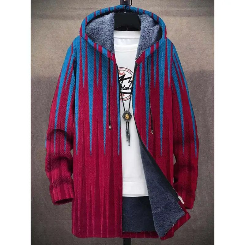 Men’s Zipper Hooded Cardigan