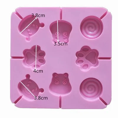 STOMART.CO.UK Silicone Lollipop Molds Chocolate Cake Molds Lollipop Molds SIlicone Bakeware Free Text