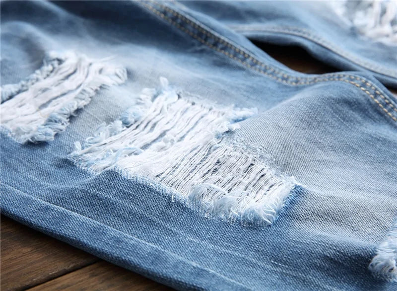 Santa Monica Ripped Washed Denim Jeans