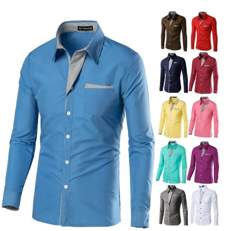 Men's Slim Fit Designer Formal Dress Shirt