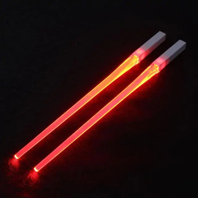 STOMART.CO.UK Luminous LED Chopsticks Chopsticks Kitchen LED Luminous Free Text