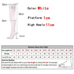 Thigh High Boots Leather Stiletto Heels Size Chart