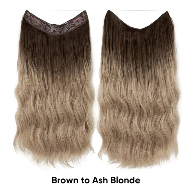 Effortless Clip-in Synthetic Hair Waves