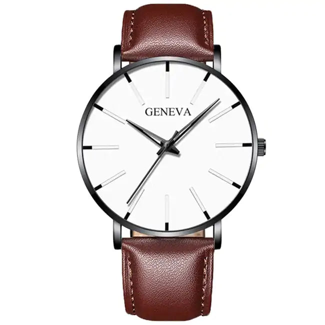 Men's Minimalist Stainless Steel Watch