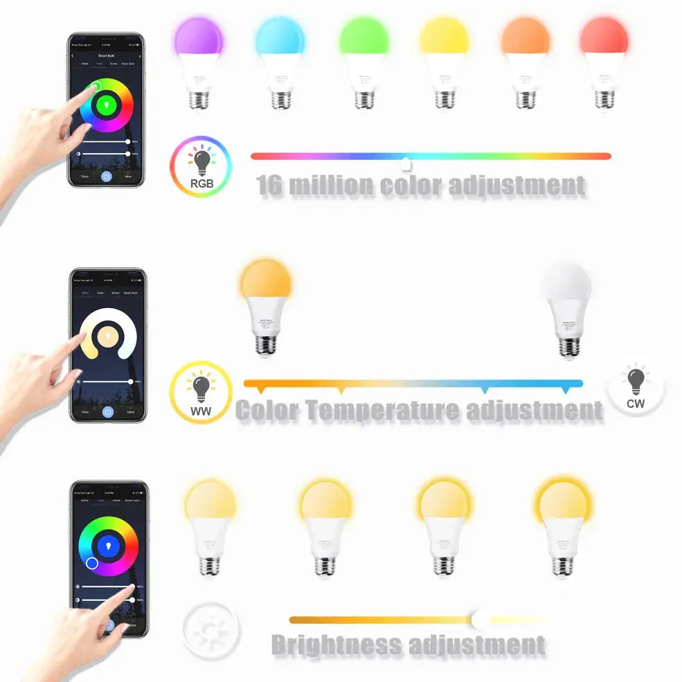 RGB LED Bluetooth Lights Bulb