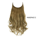 Long, wavy light-brown hair extension/weft shown against a white background, labeled “#10H24B” on the right.