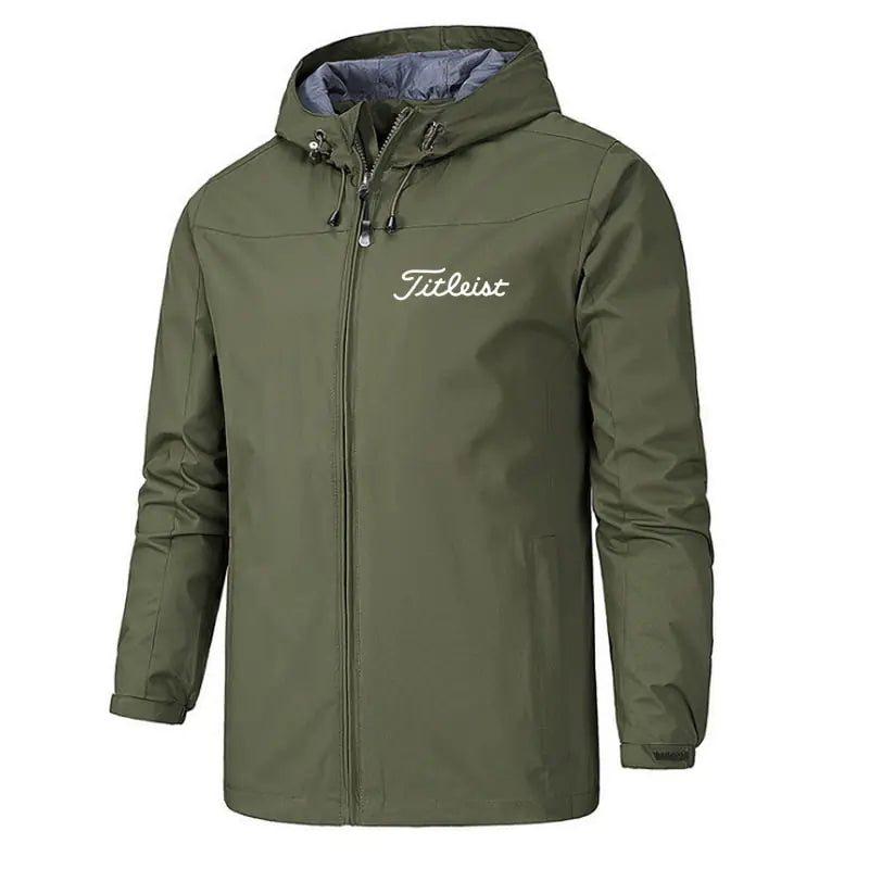 Men's Waterproof Windbreaker Solid Jacket