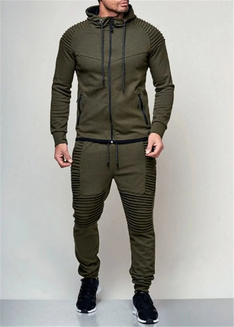 "fall running tracksuit for men"