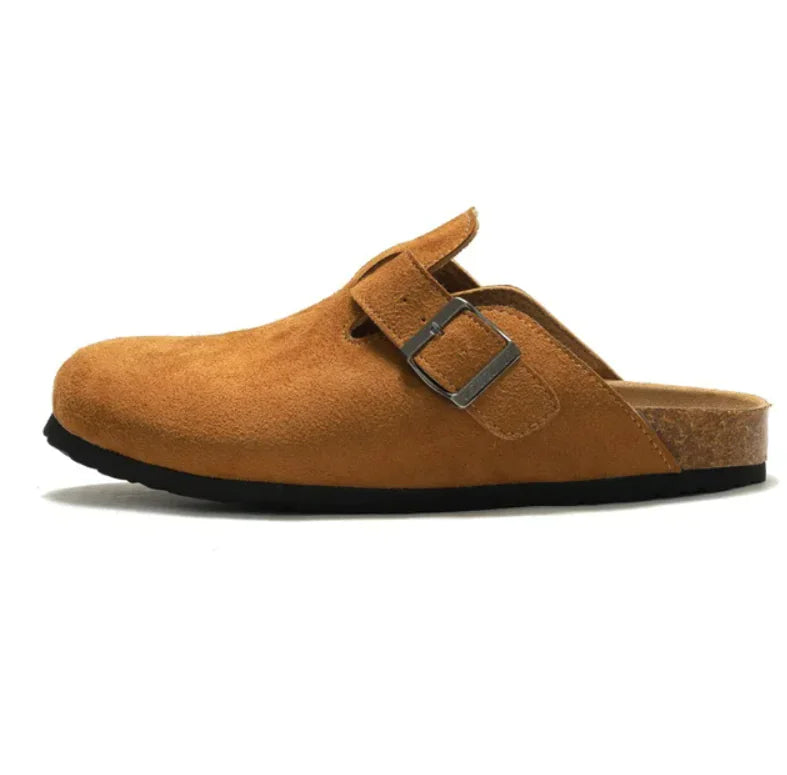 Boston Suede Slip-On Clogs Mules