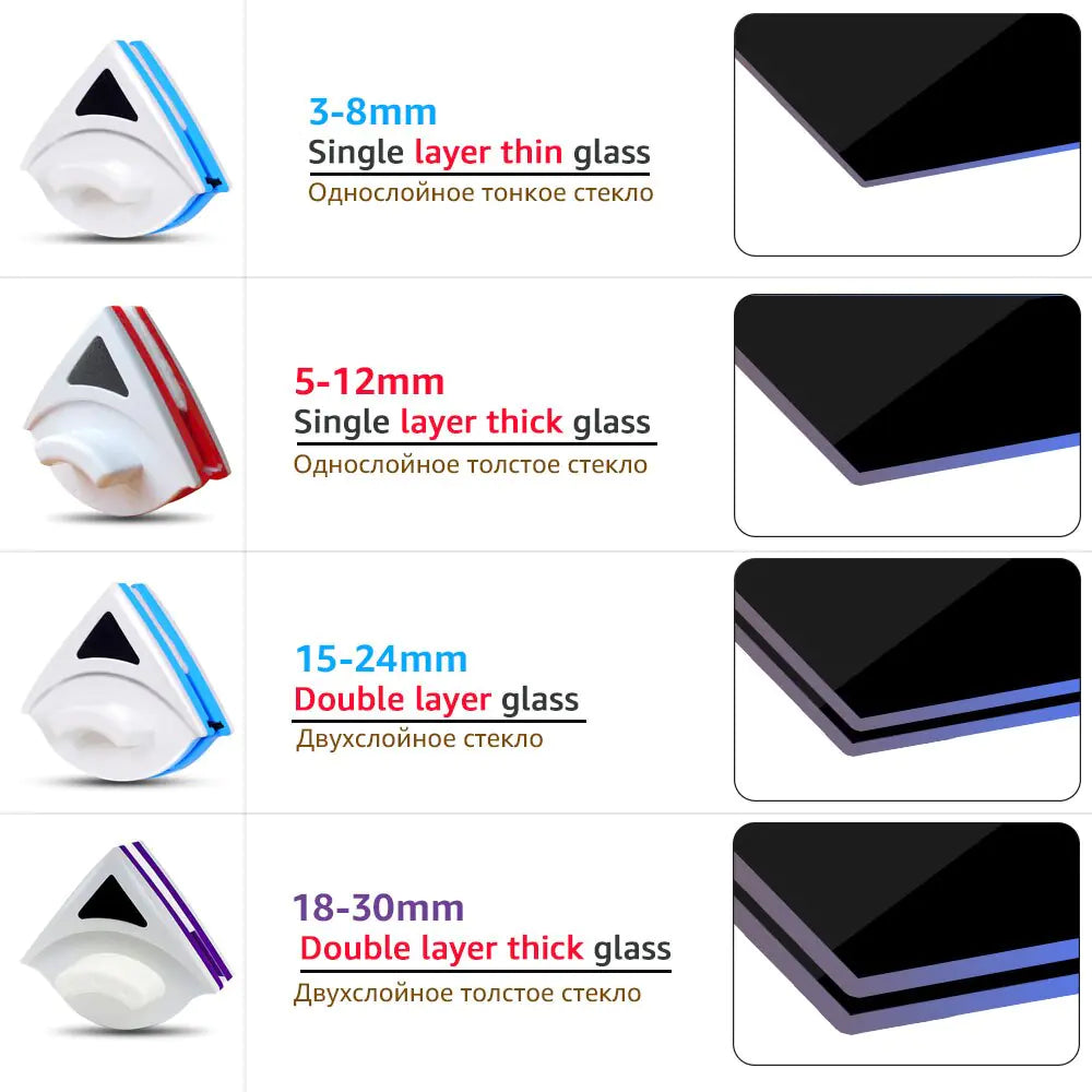 Magnetic Double Sided Window Glass Cleaner