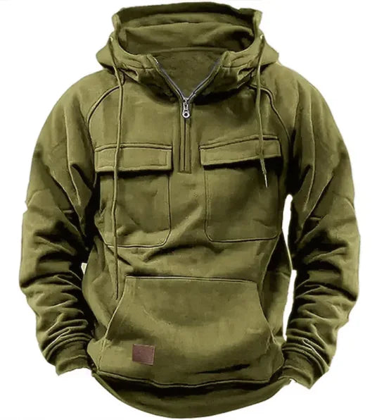 Fall and Winter Hooded Workwear for Men