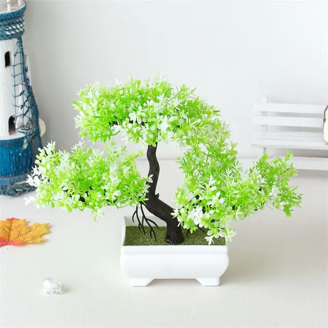 Elegant Plastic Bonsai Tree for Decorative Accents