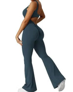 Flattering Flare Fitness Jumpsuit for Active Women