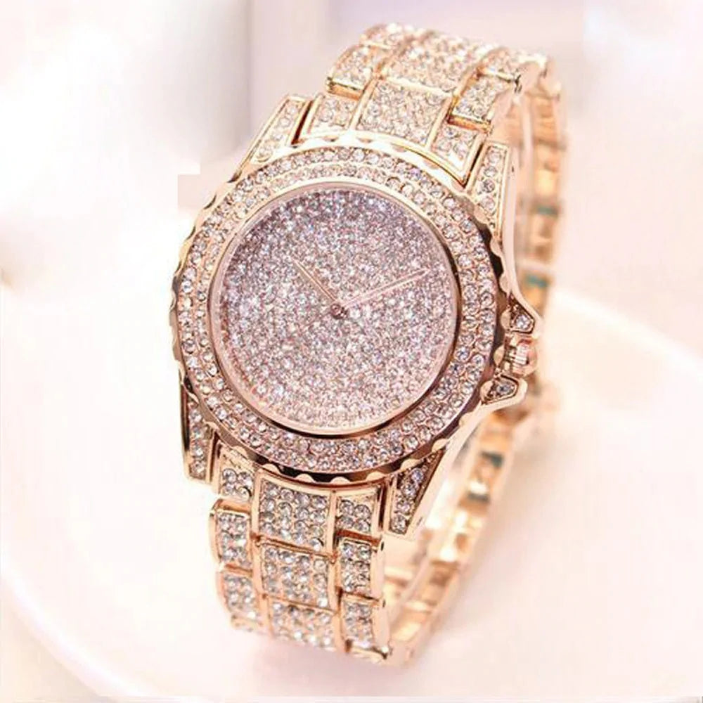 Luxury Diamond Sparkling Wristwatch