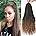Long, wavy clip-in hair extension in medium brown, shown hanging from a white hanger cap against a white background.