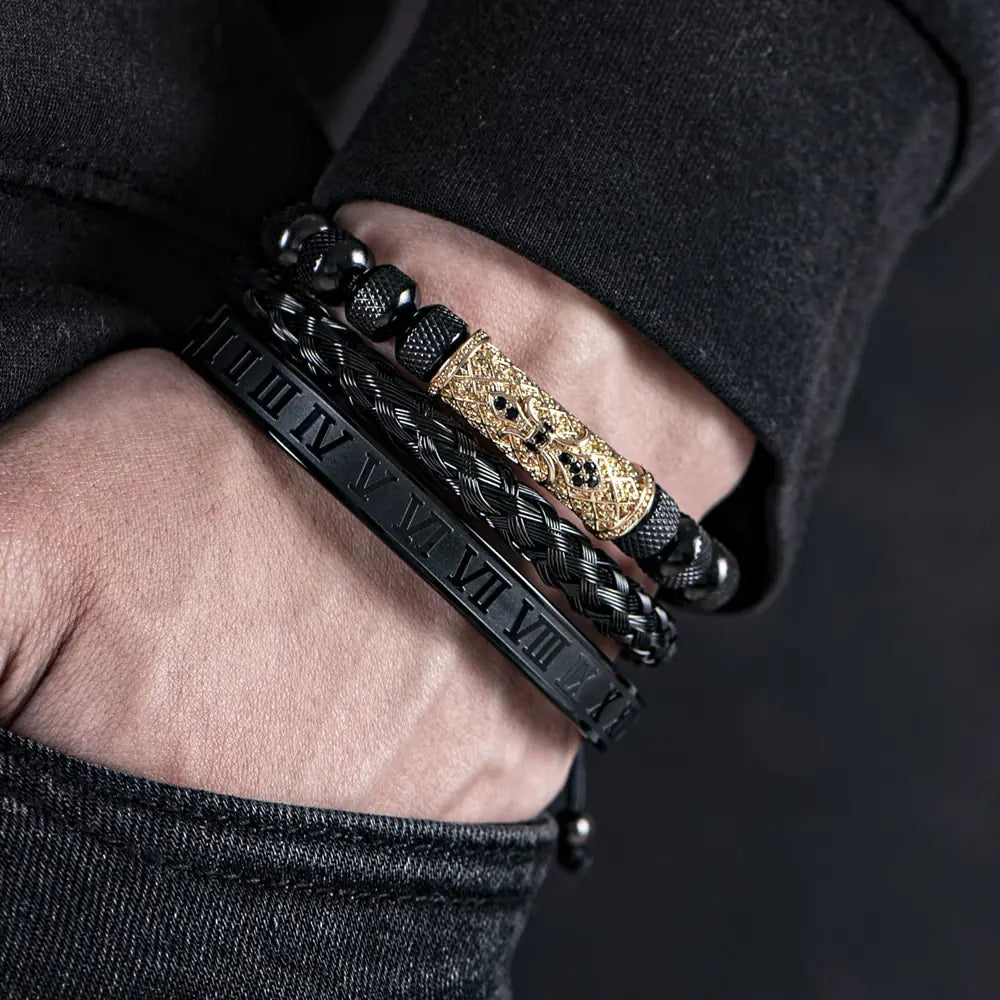 Men's Roman Numbers Fashion Bracelet