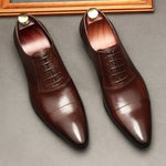 Mens Leather Mesh Shoes