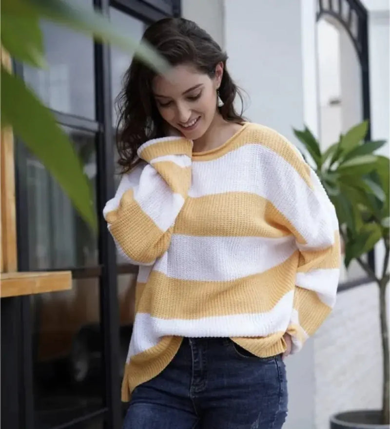 Women's Luxurious Polyester Knit Sweater