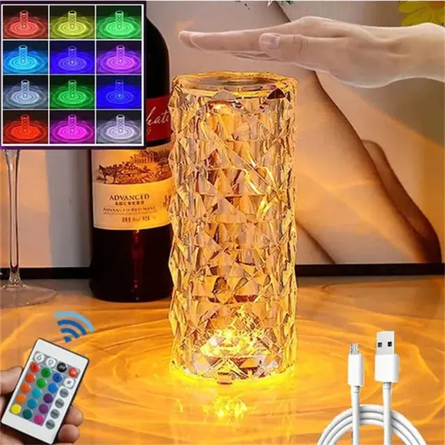 LED Crystal Table Lamp