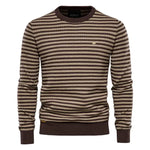 Cotton Sweater with Spliced Detailing