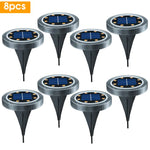 Solar Powered Ground Patio LED Lights