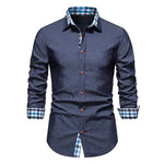 Sharp Patchwork Shirt for the Modern Guys