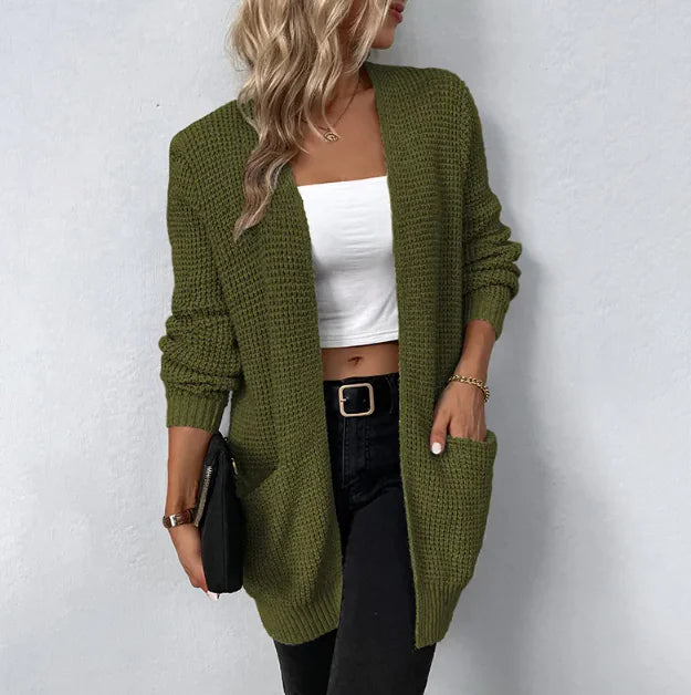 Women's Autumn Knitted Solid Sweater
