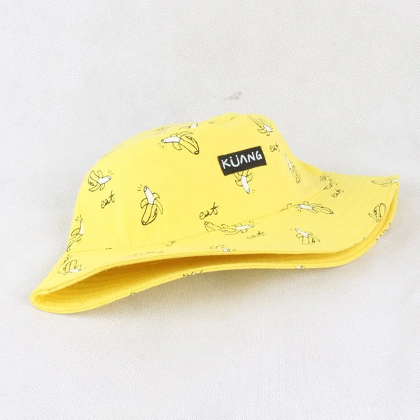 Panama Banana Print Bucket Hat