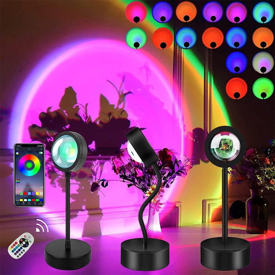 Sunset Projection Multicolour Night Light