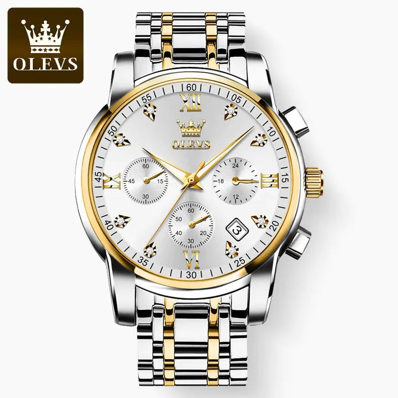 Luxury Stainless Chronograph Watch