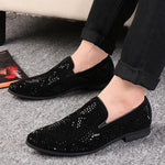 Men's Rhinestone Shining Loafer Shoes