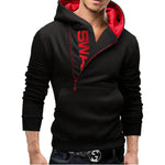 Men's High Neck Hooded Pullovers