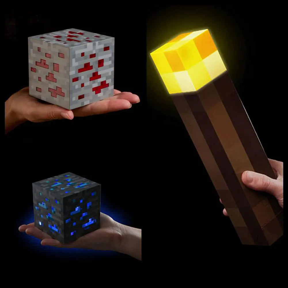 Minecraft Styled Torch Cube LED Lights